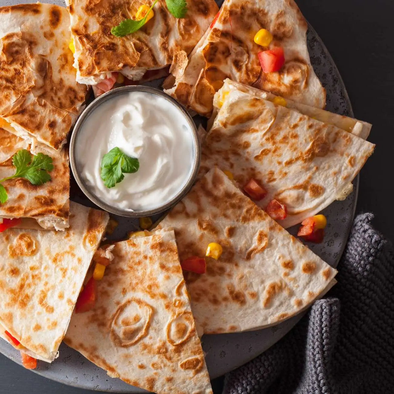 Sýrové quesadilly