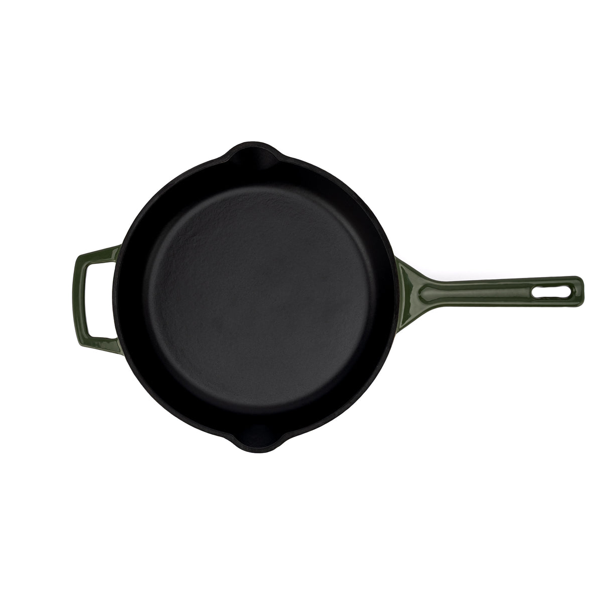 Smaltovaná litinová pánev Ember 26 cm - olivově zelená