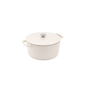 Smaltovaný litinový hrnec Ember 24 cm - krémově bílá