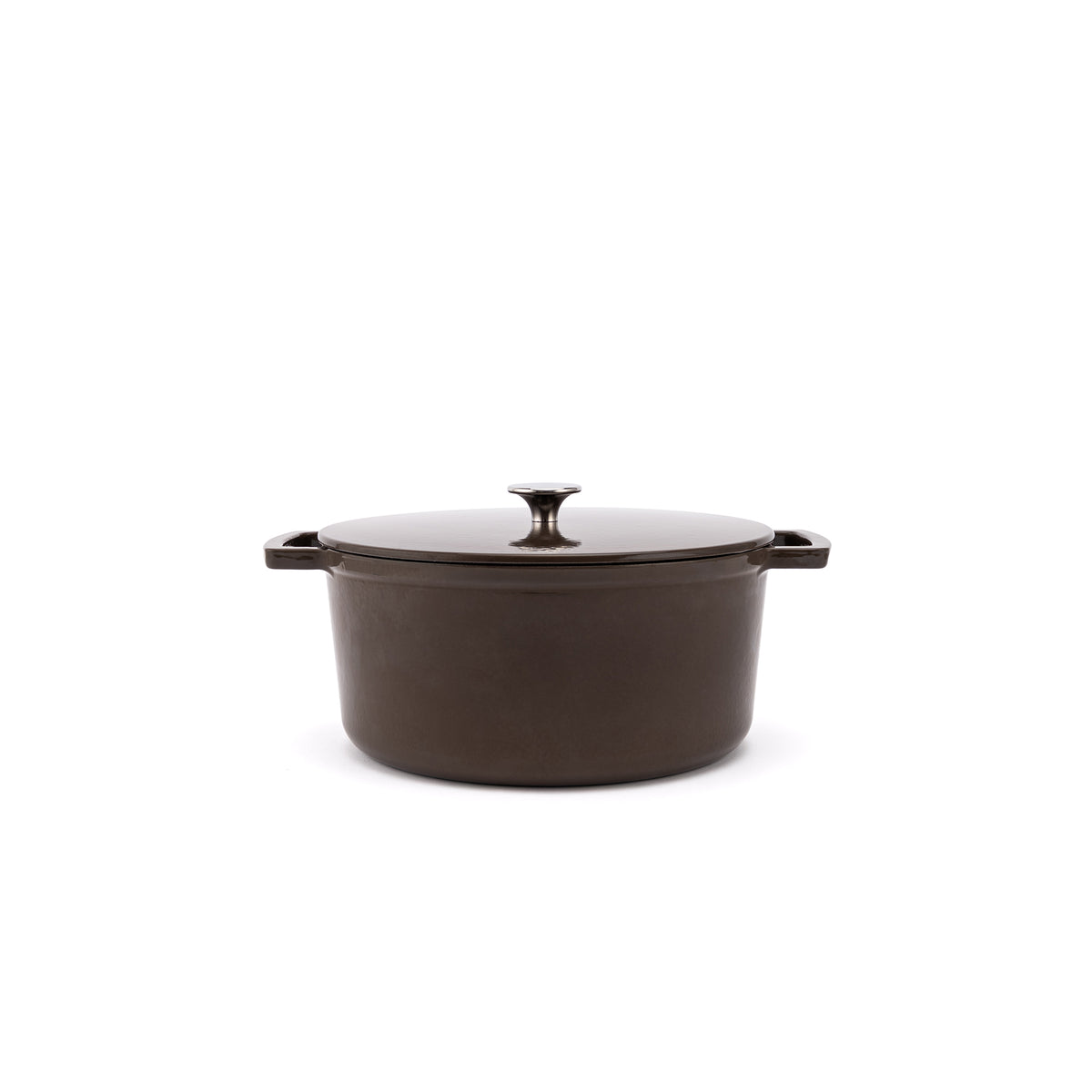 Emaliowany garnek żeliwny Ember 28 cm brązowy
