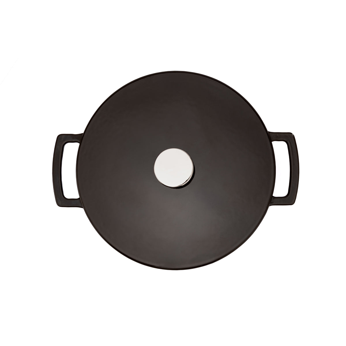 Emaliowany garnek żeliwny Ember 28 cm brązowy
