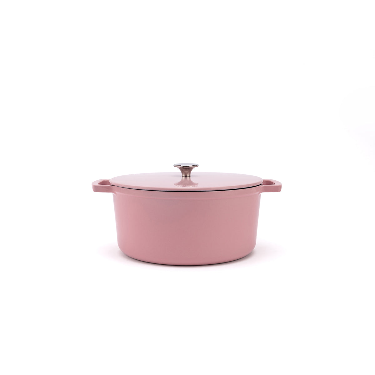 Emaliowany żeliwny garnek Ember 28 cm różowy