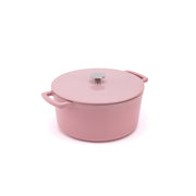 Emaliowany żeliwny garnek Ember 28 cm różowy