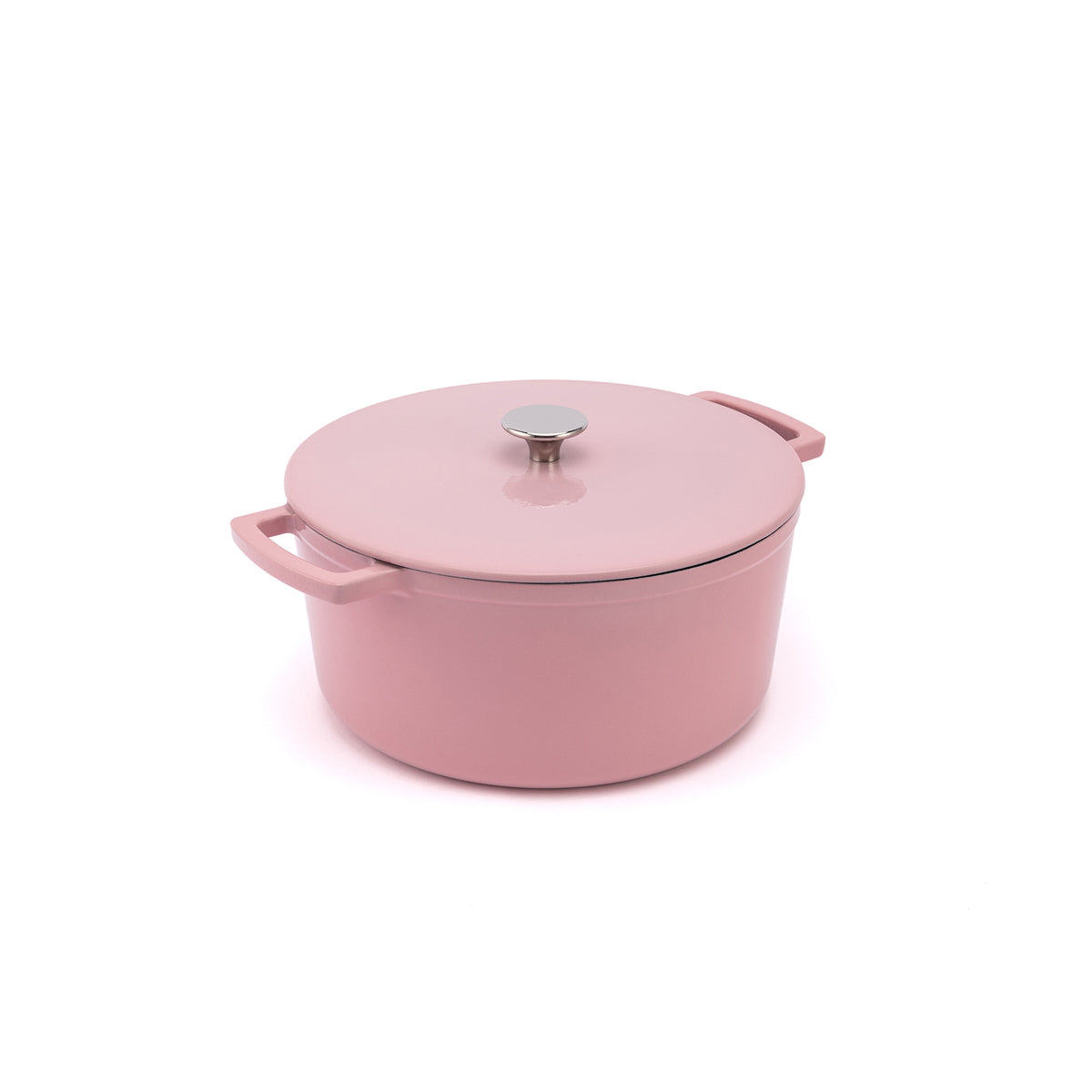 Emaliowany żeliwny garnek Ember 28 cm różowy