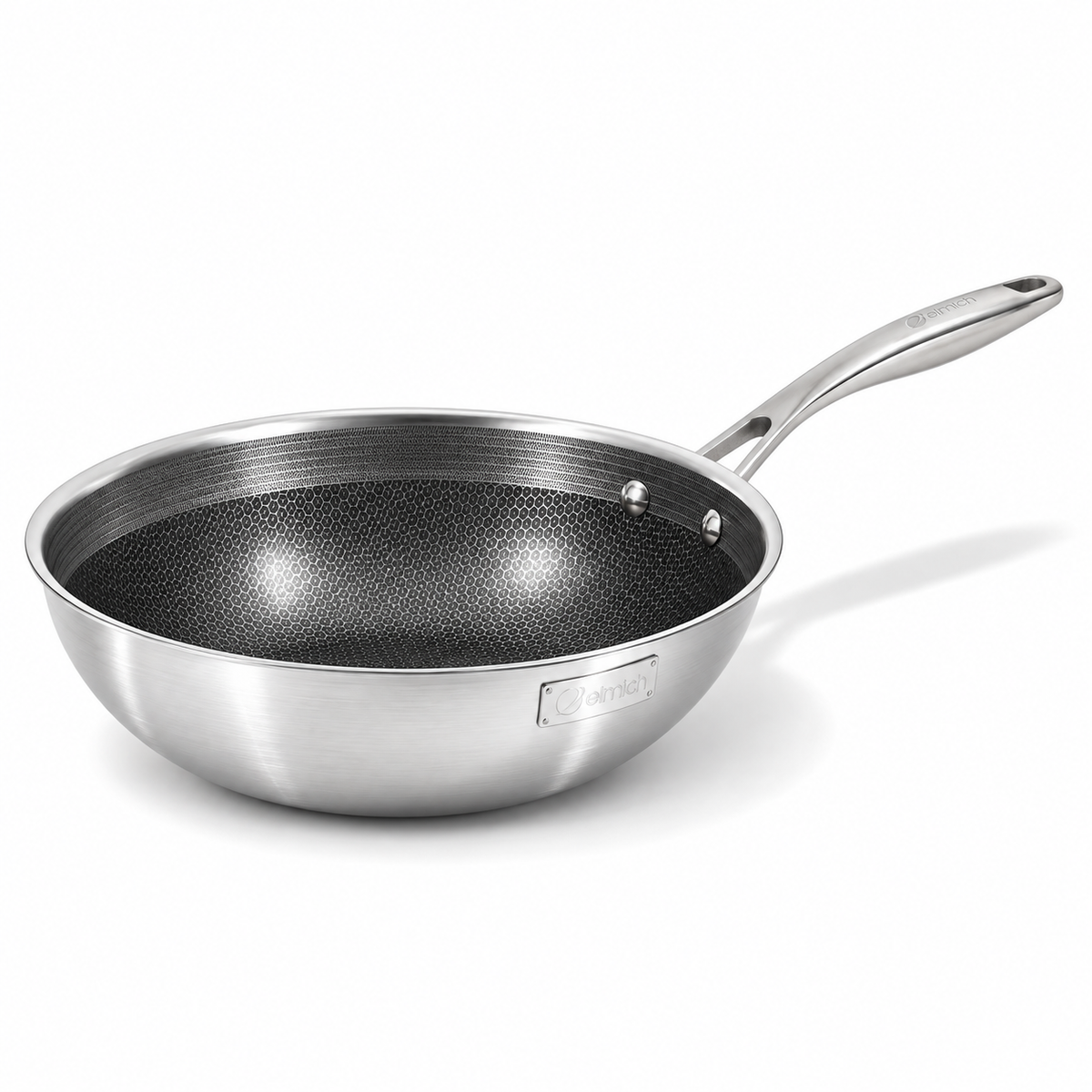 Wytrzymała stalowa patelnia Wok Hybrid z hybrydową powłoką Ø 28 cm