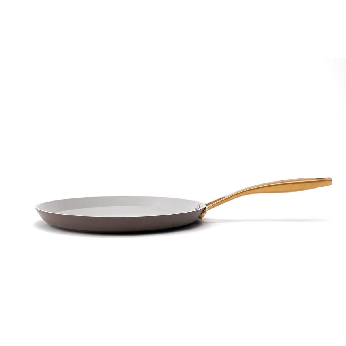 Nieprzywierająca ceramiczna patelnia do naleśników Zen Ø 26 cm - brązowo-złota