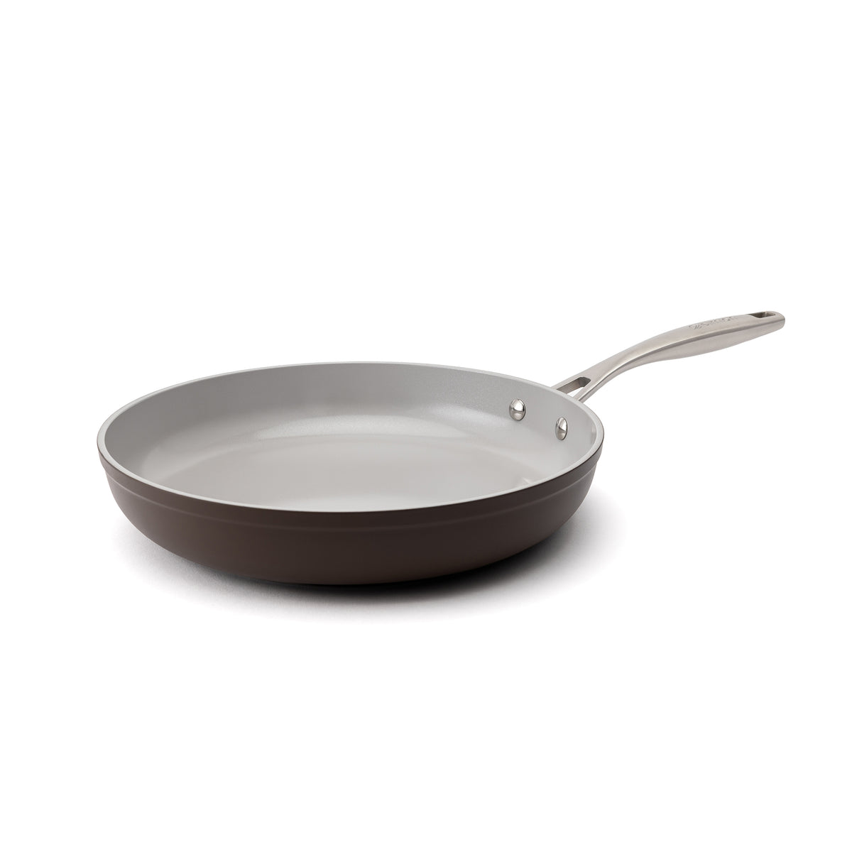 Patelnia ceramiczna Zen Ø 28 cm z powłoką nieprzywierającą – brązowa
