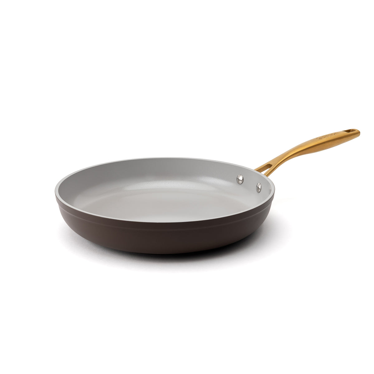 Patelnia ceramiczna Zen Ø 28 cm z powłoką nieprzywierającą – brązowozłota