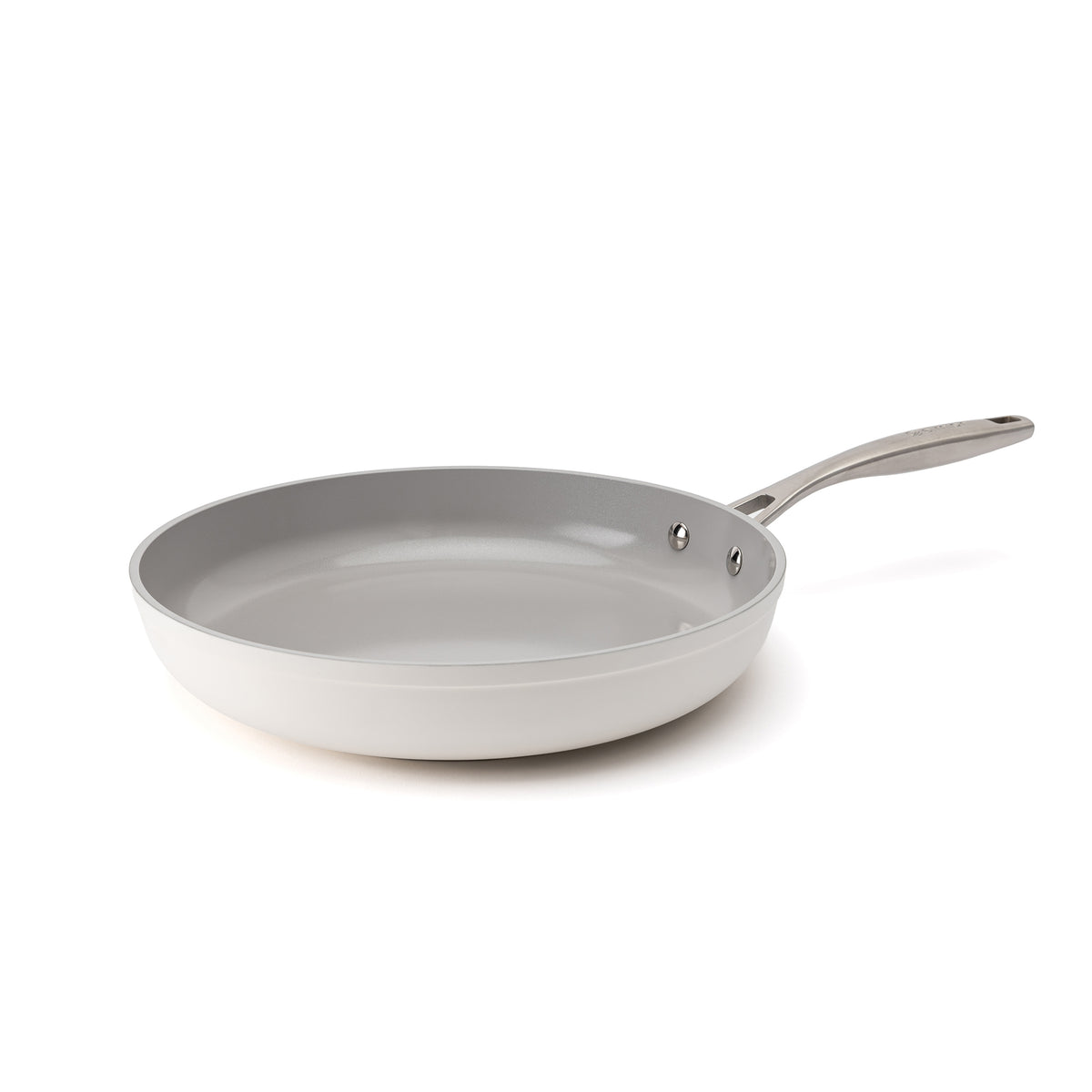 Patelnia ceramiczna Zen Ø 28 cm z powłoką nieprzywierającą – kremowobiała