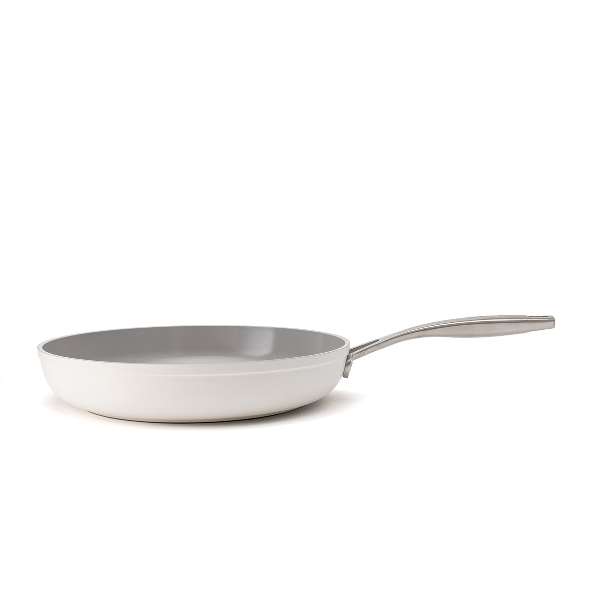 Patelnia ceramiczna Zen Ø 28 cm z powłoką nieprzywierającą – kremowobiała