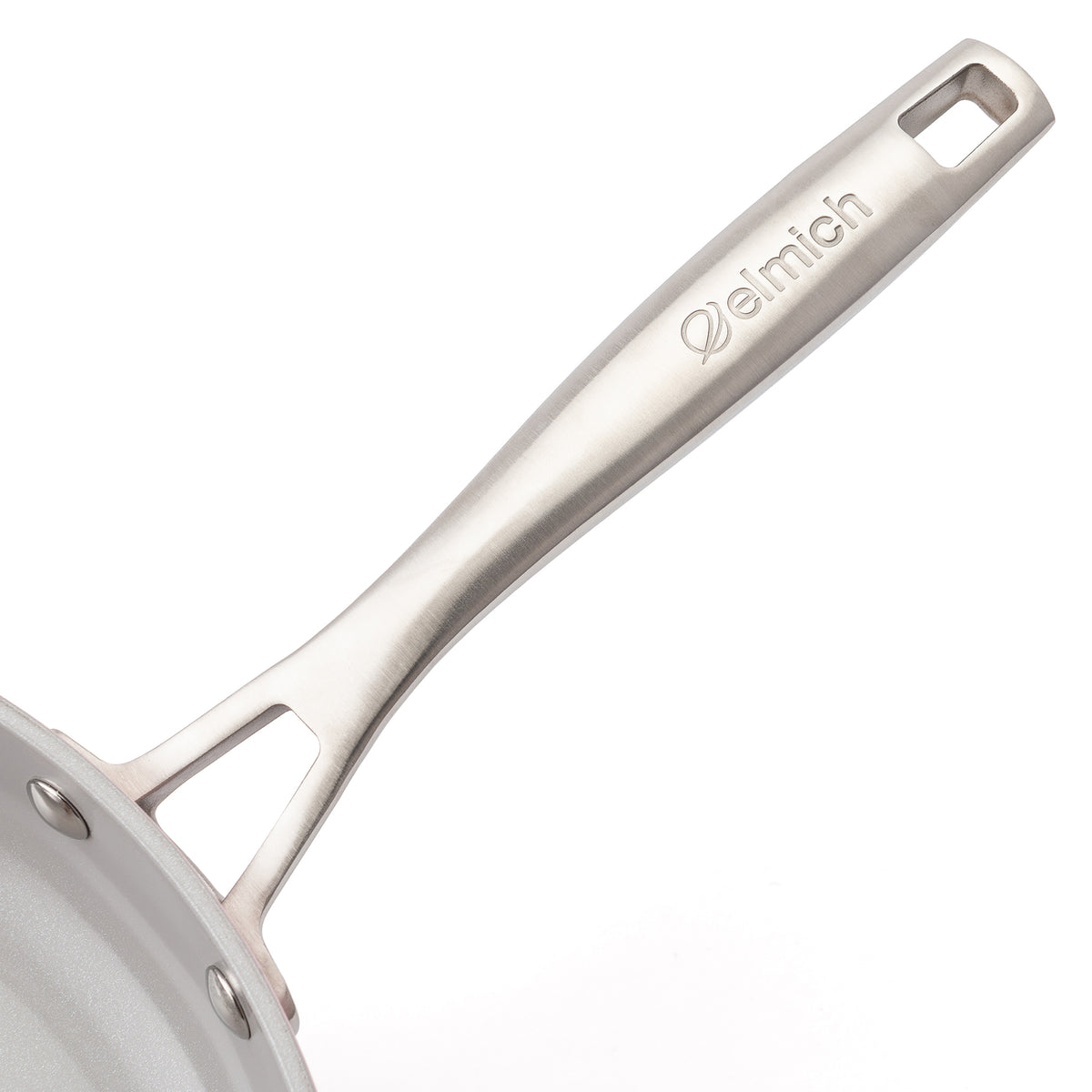 Patelnia ceramiczna Zen Ø 28 cm z powłoką nieprzywierającą – kremowobiała