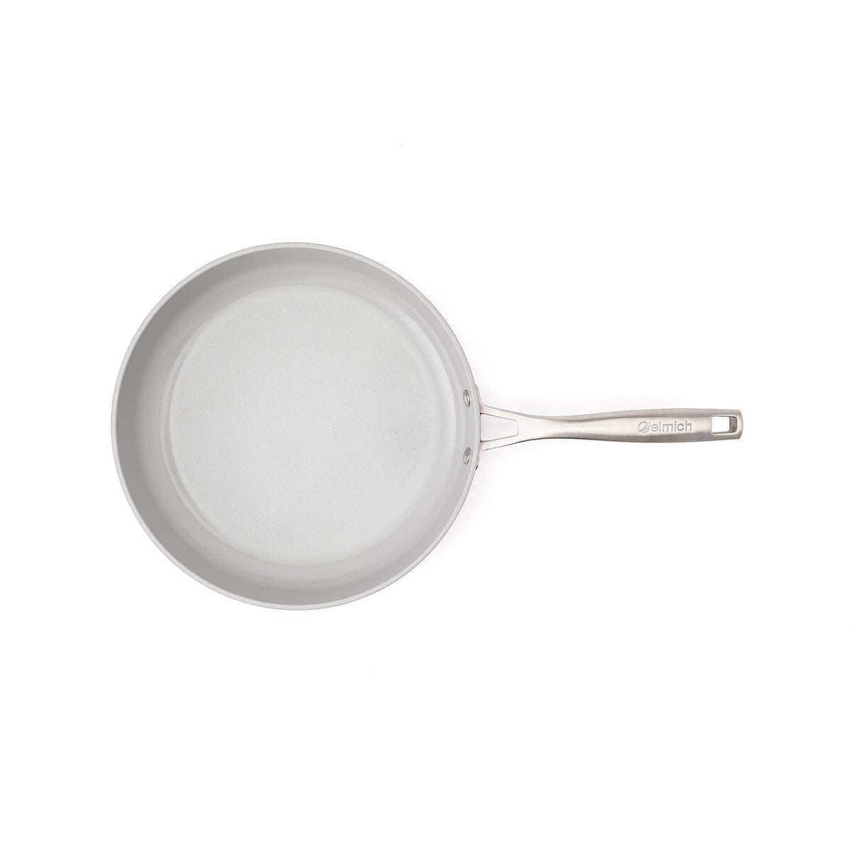 Patelnia ceramiczna Zen Ø 28 cm z powłoką nieprzywierającą – kremowobiała