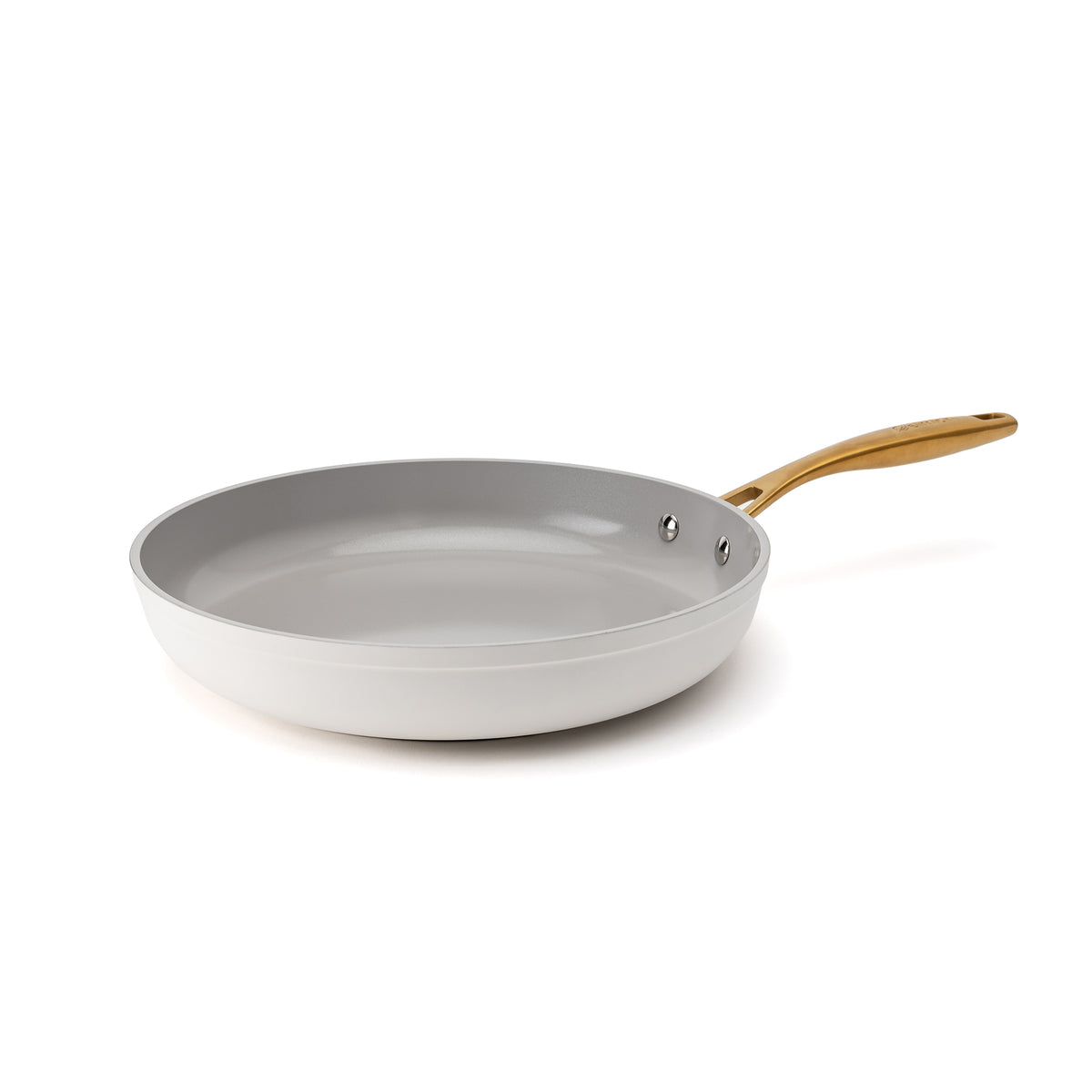 Patelnia ceramiczna Zen Ø 28 cm z powłoką nieprzywierającą – kremowozłota