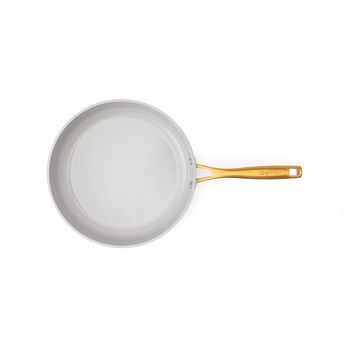Patelnia ceramiczna Zen Ø 28 cm z powłoką nieprzywierającą – kremowozłota