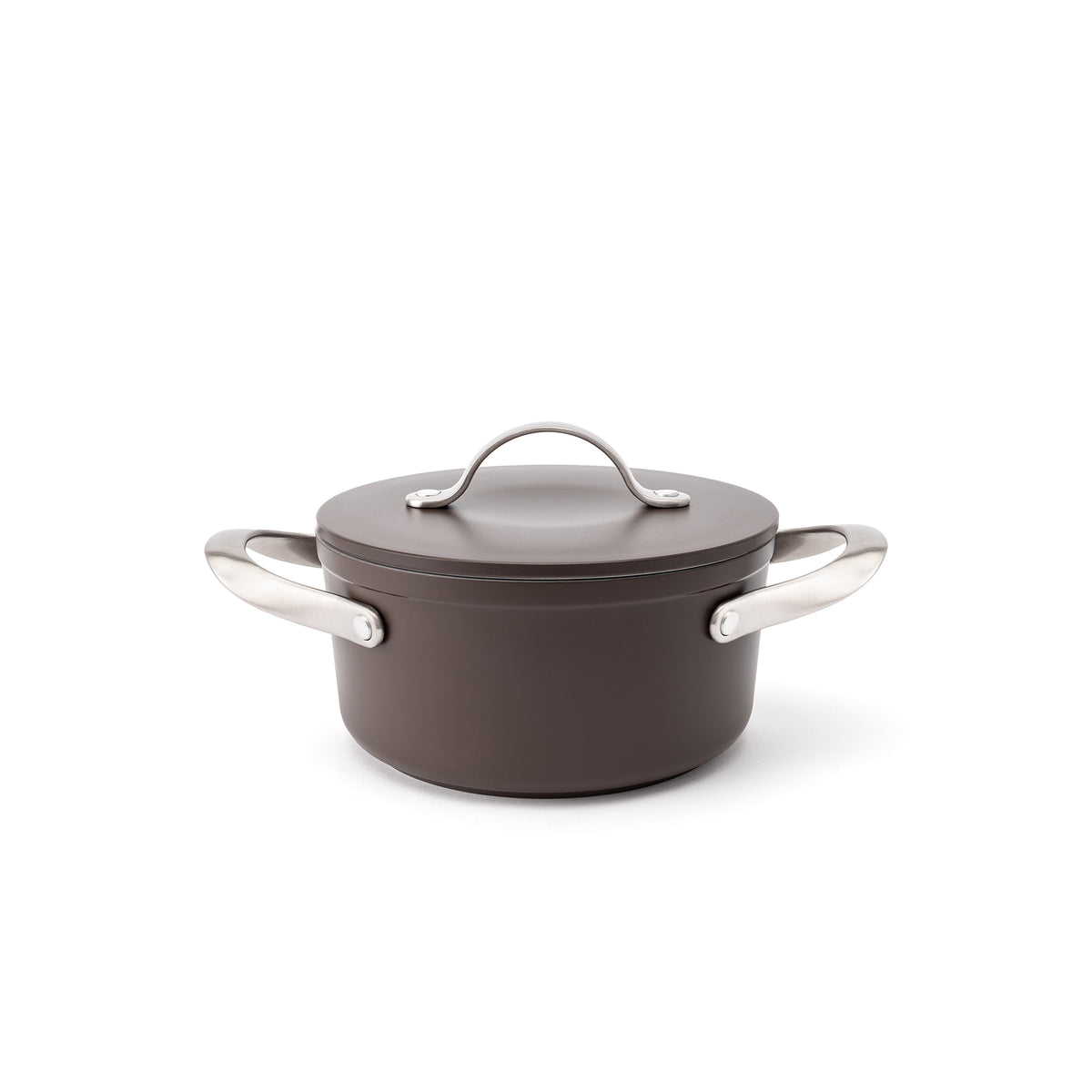 Nieprzywierający ceramiczny garnek Zen Ø 18 cm – brązowy