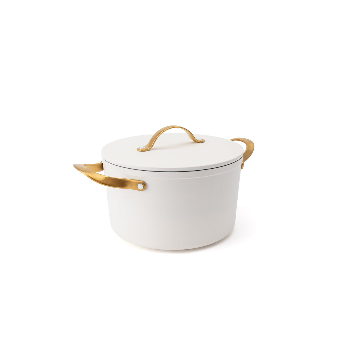 Nieprzywierający garnek ceramiczny Zen Ø 20 cm – kremowo-złoty