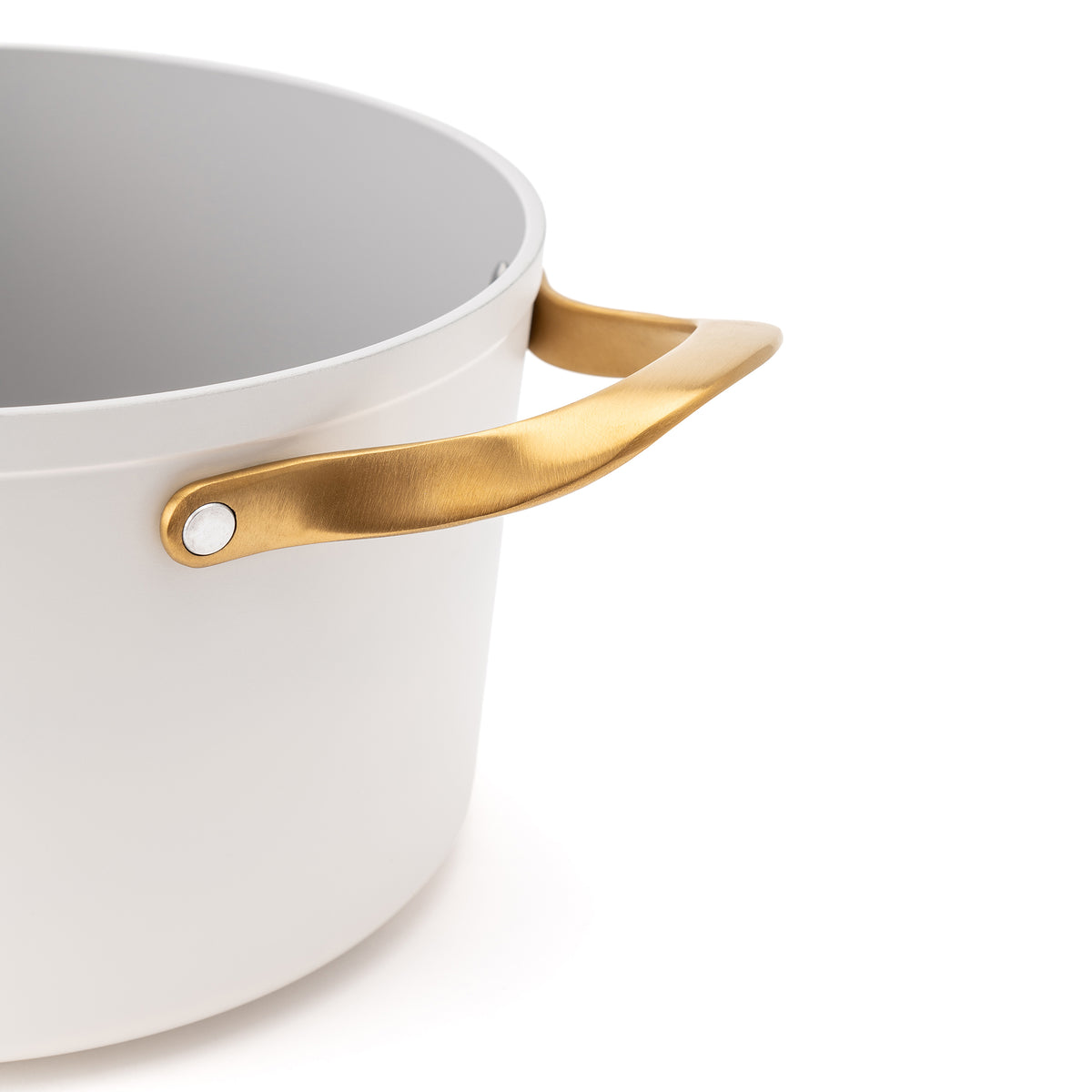 Nieprzywierający garnek ceramiczny Zen Ø 20 cm – kremowo-złoty