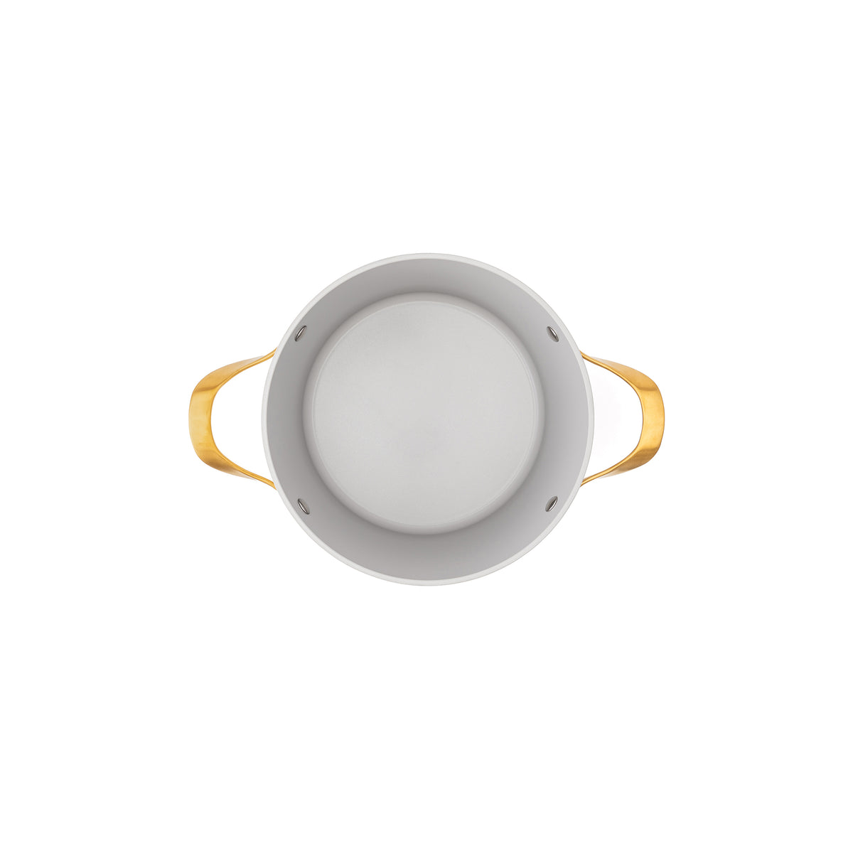 Nieprzywierający garnek ceramiczny Zen Ø 20 cm – kremowo-złoty