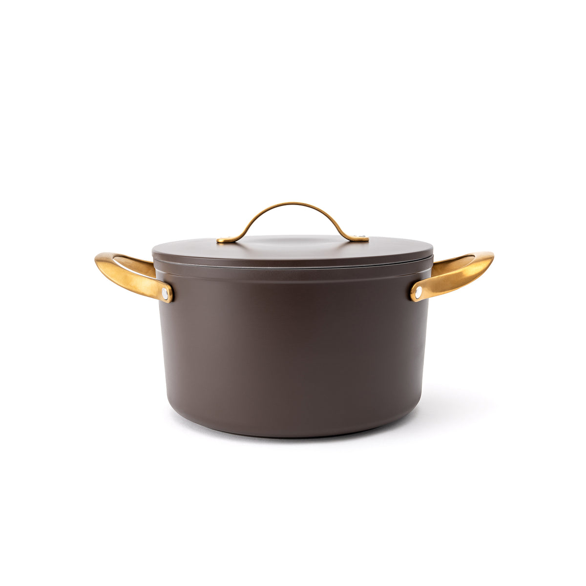 Nieprzywierający garnek ceramiczny Zen Ø 24 cm – brązowo-złoty