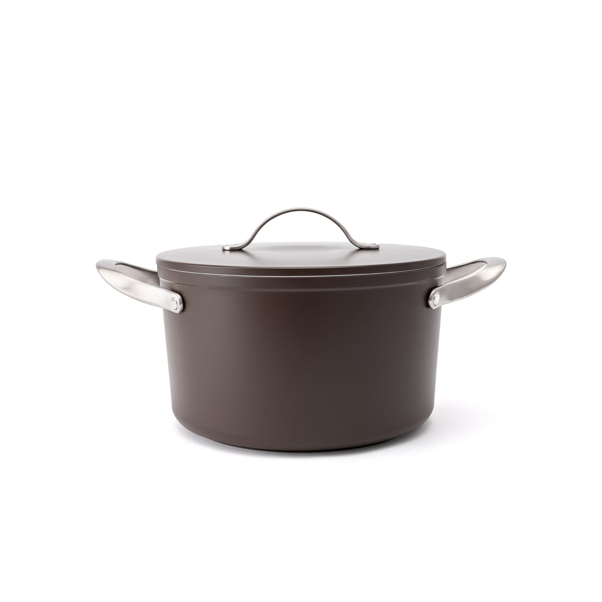 Nieprzywierający garnek ceramiczny Zen Ø 24 cm – brązowy