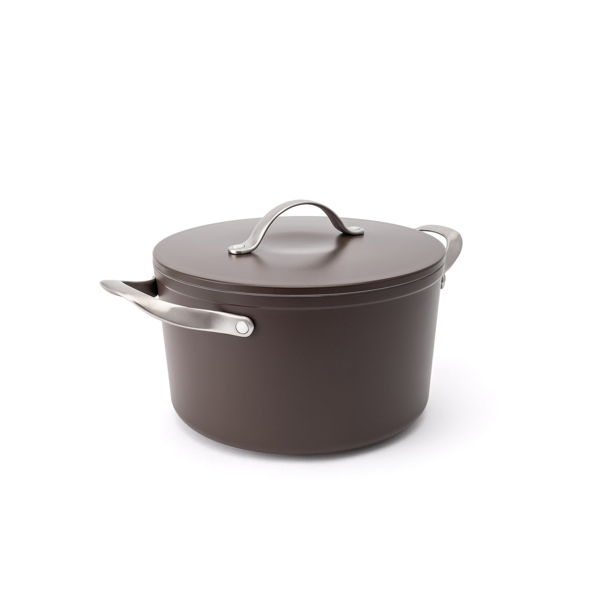 Nieprzywierający garnek ceramiczny Zen Ø 24 cm – brązowy