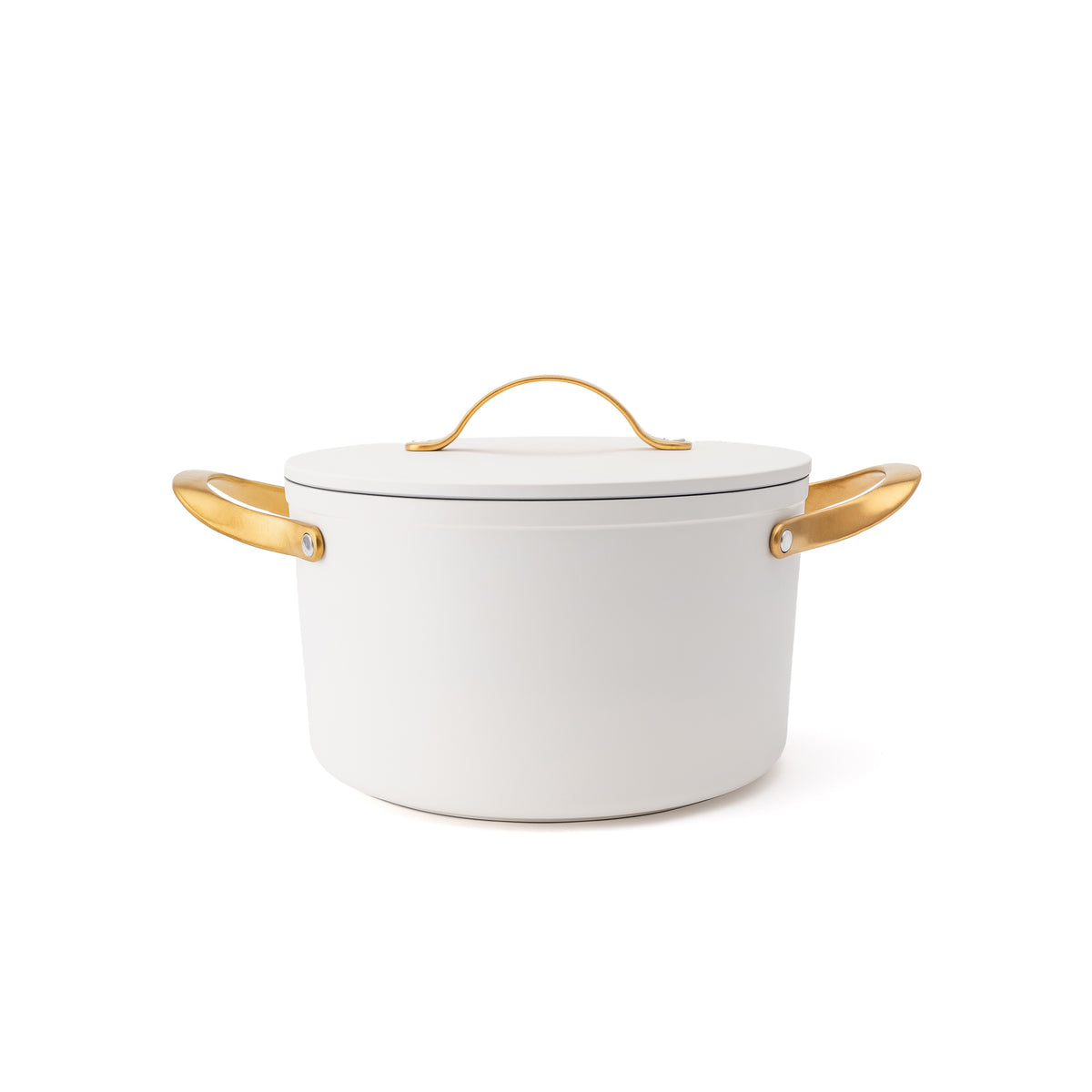 Nieprzywierający garnek ceramiczny Zen Ø 24 cm – kremowo-złoty