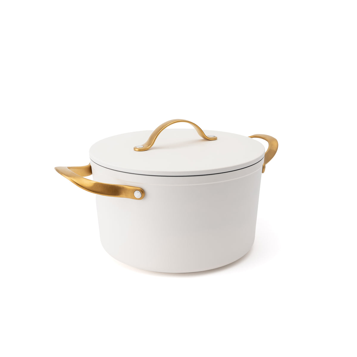 Nieprzywierający garnek ceramiczny Zen Ø 24 cm – kremowo-złoty