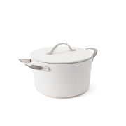 Nieprzywierający garnek ceramiczny Zen Ø 24 cm – kremowobiały