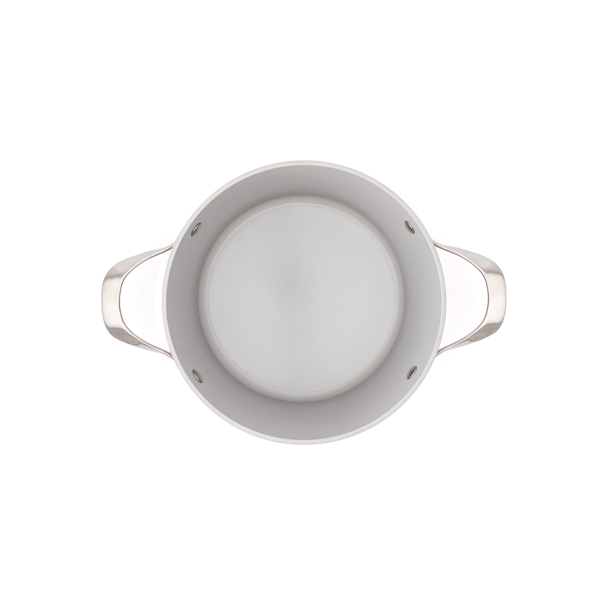 Nieprzywierający garnek ceramiczny Zen Ø 24 cm – kremowobiały