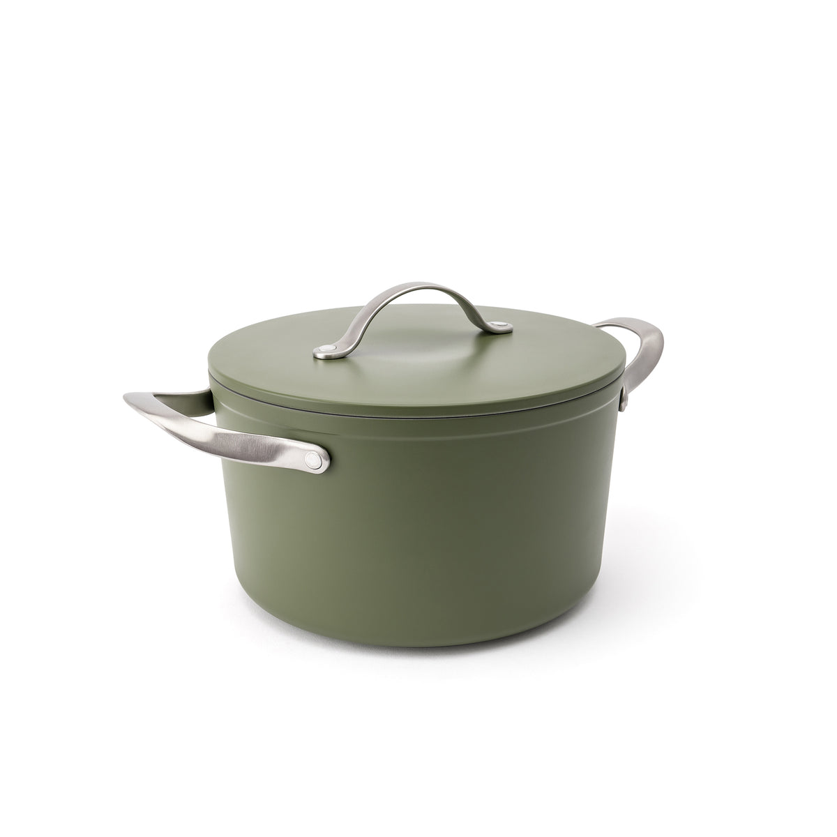 Nieprzywierający garnek ceramiczny Zen Ø 24 cm – oliwkowozielony