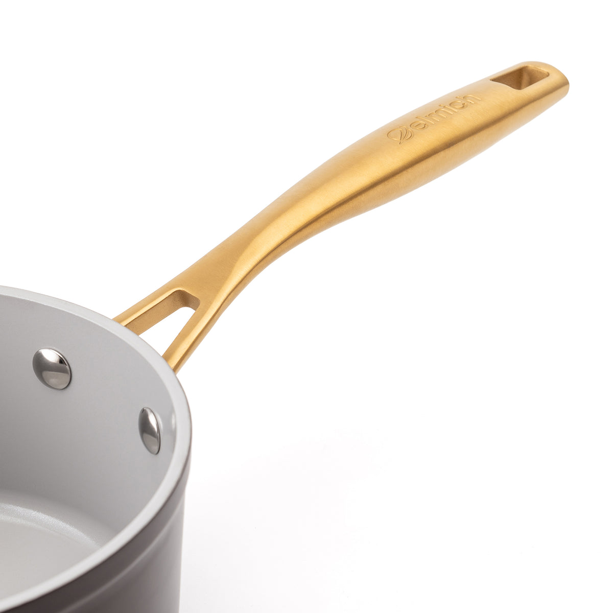 Nepřilnavý keramický rendlík Zen Ø 16 cm - hnědo zlatá