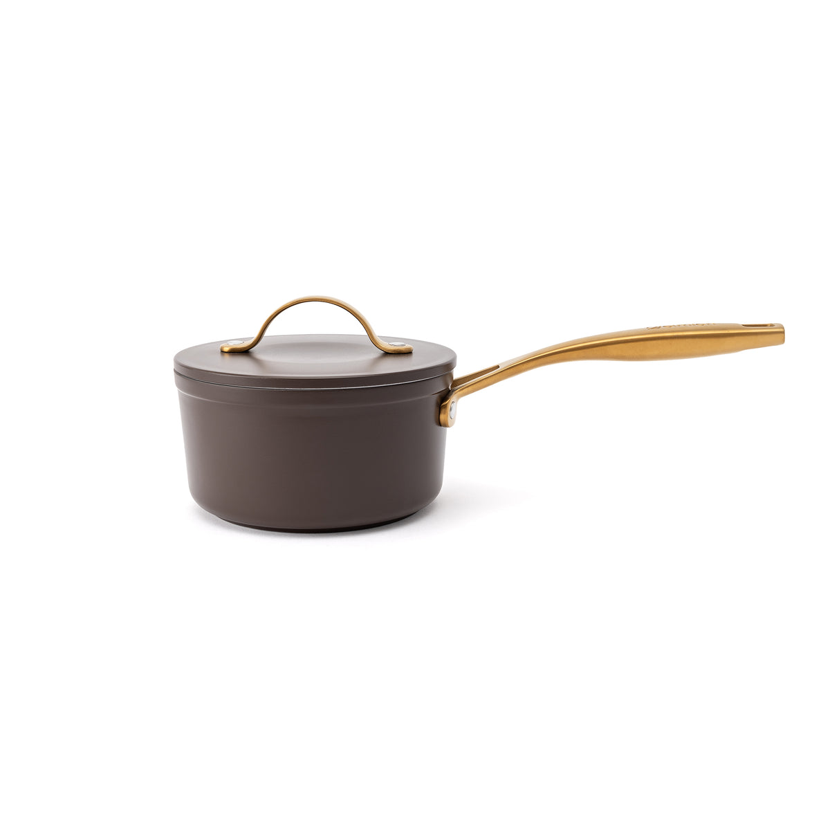 Nepřilnavý keramický rendlík Zen Ø 16 cm - hnědo zlatá