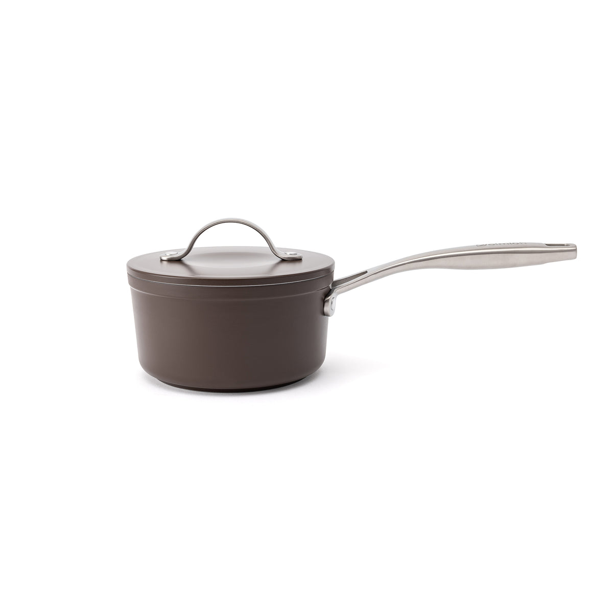 Nieprzywierający ceramiczny rondelek Zen Ø 16 cm - brązowy