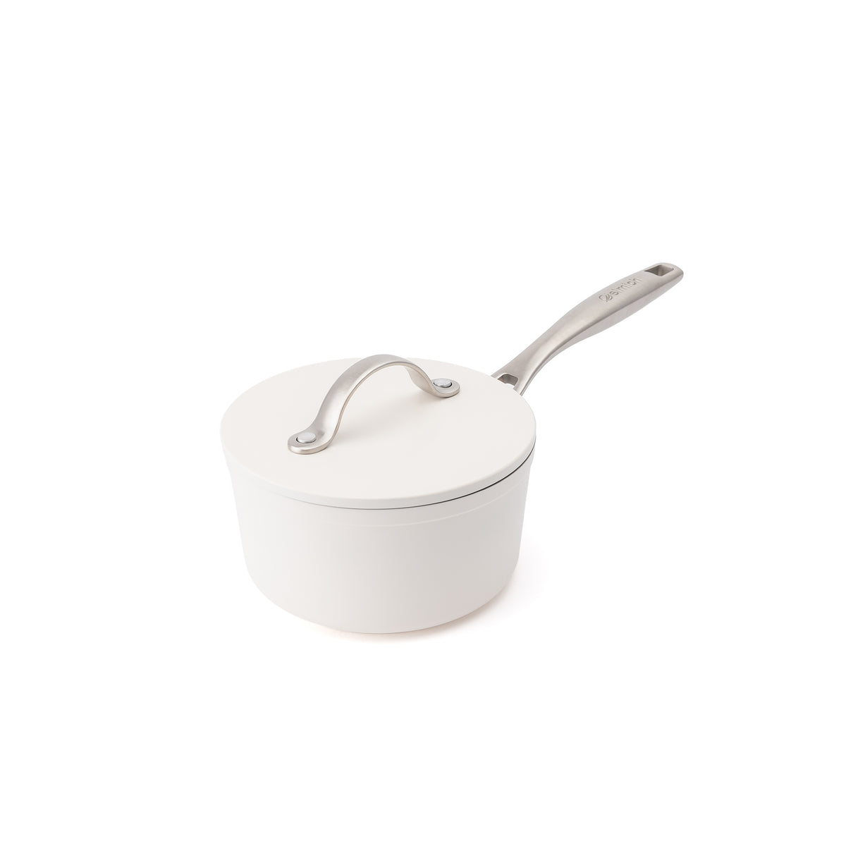Nieprzywierający ceramiczny rondelek Zen Ø 16 cm - kremowobiały