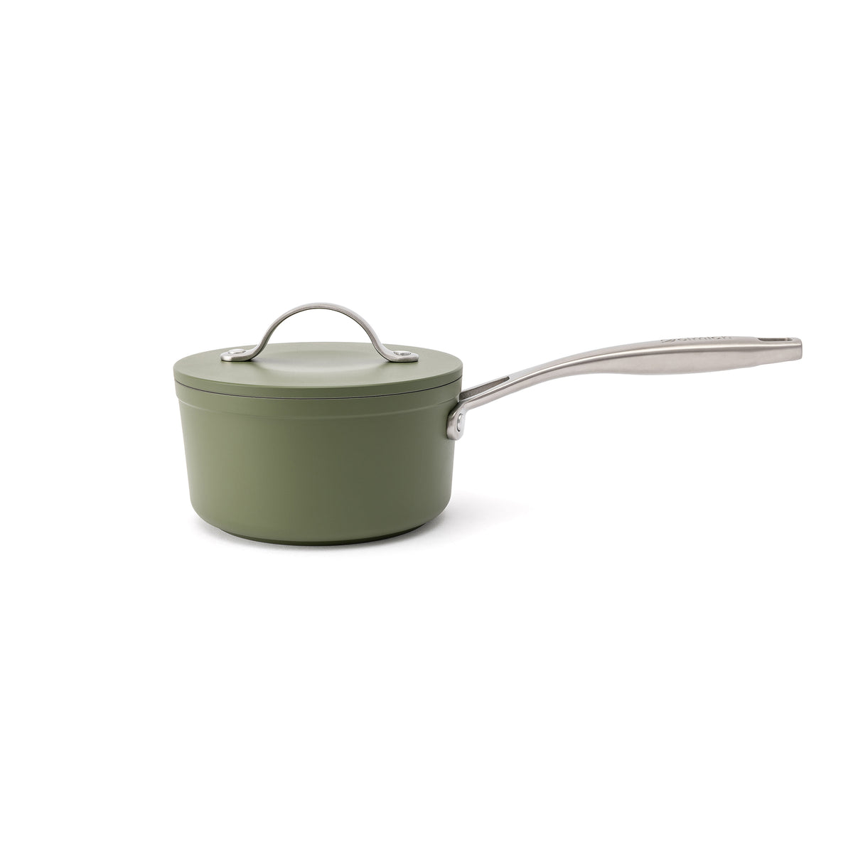 Nieprzywierający ceramiczny rondelek Zen Ø 16 cm - oliwkowozielony