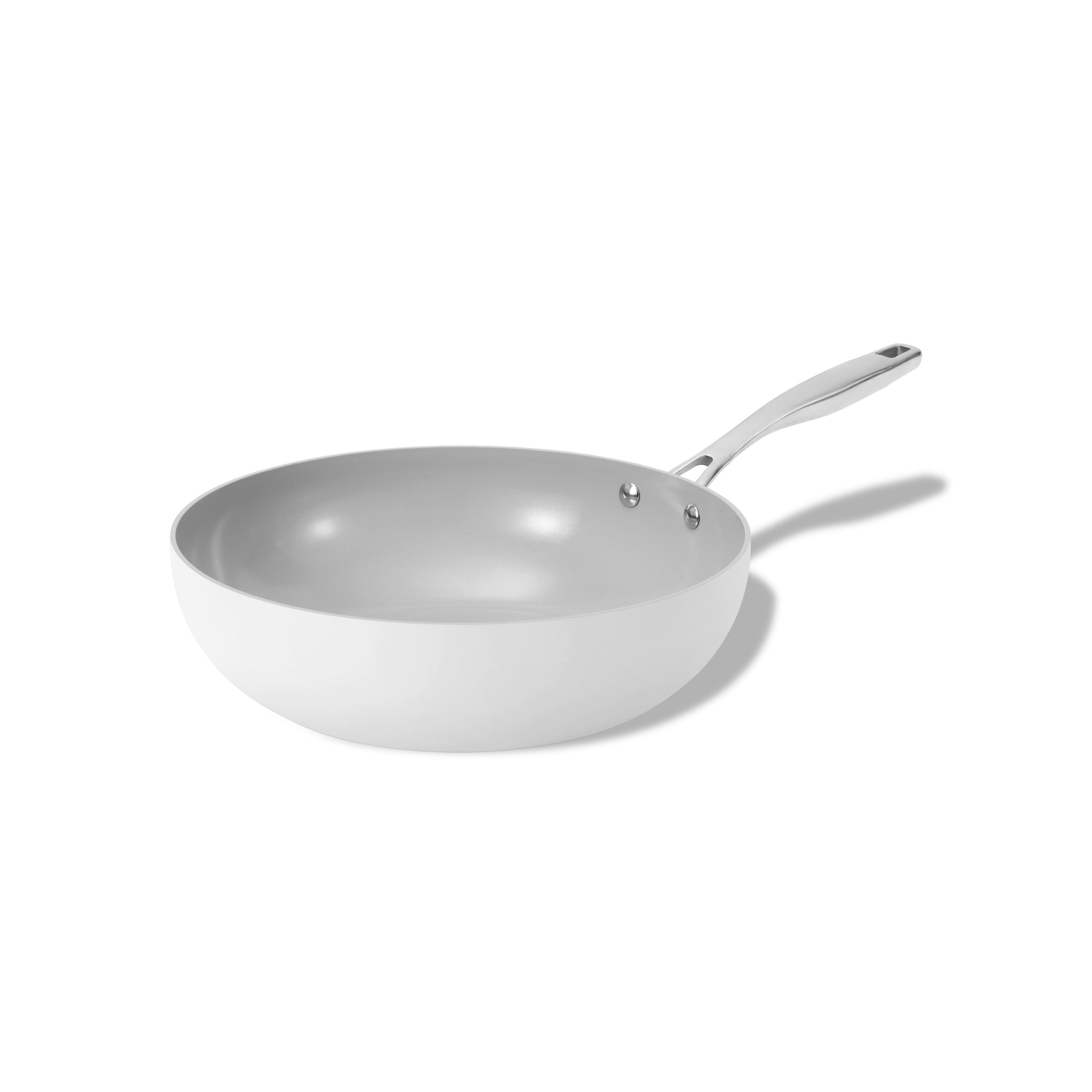 Hluboká pánev Vital s nepřilnavým keramickým povrchem Ø 26 cm krémově bílá 26 cm / Krémově bílá