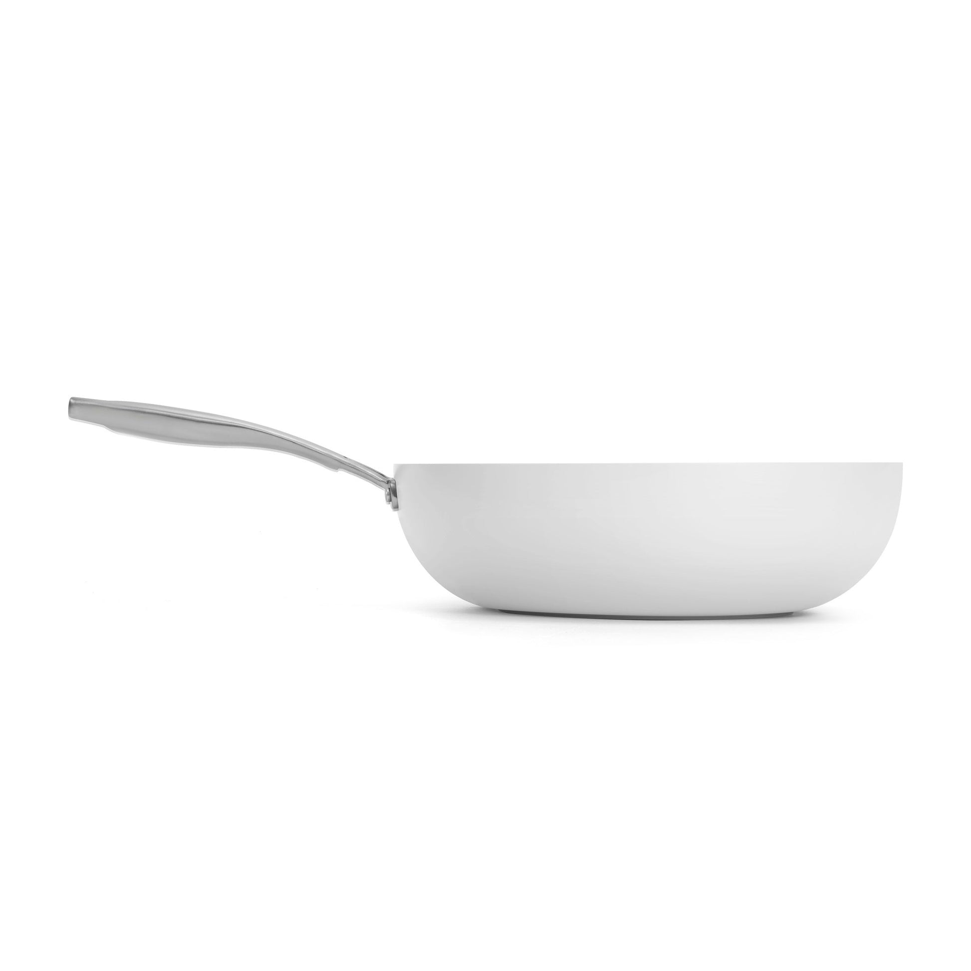 Wok pánev Vital s nepřilnavým keramickým povrchem Ø 30 cm krémově bílá 30 cm / Krémově bílá