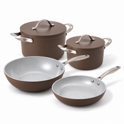 Rodzinny zestaw naczyń ceramicznych Zen 4 szt. - brązowy